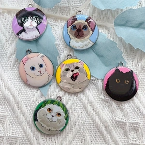 Jewelry Making Pendants - 10 szt. emaliowanych zawieszek z motywem