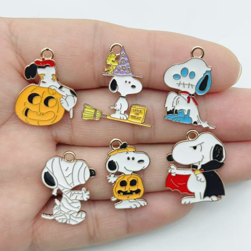 Jewelry Making Pendants - 10 szt. Urocze Halloweenowe Kreskówkowe Szczenięce