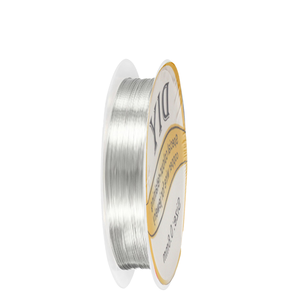 Jewelry Making Equipment - 1 Rolka Srebrnego Drutu Miedzianego 0.3/0.4/0.5/0.6/0.8mm