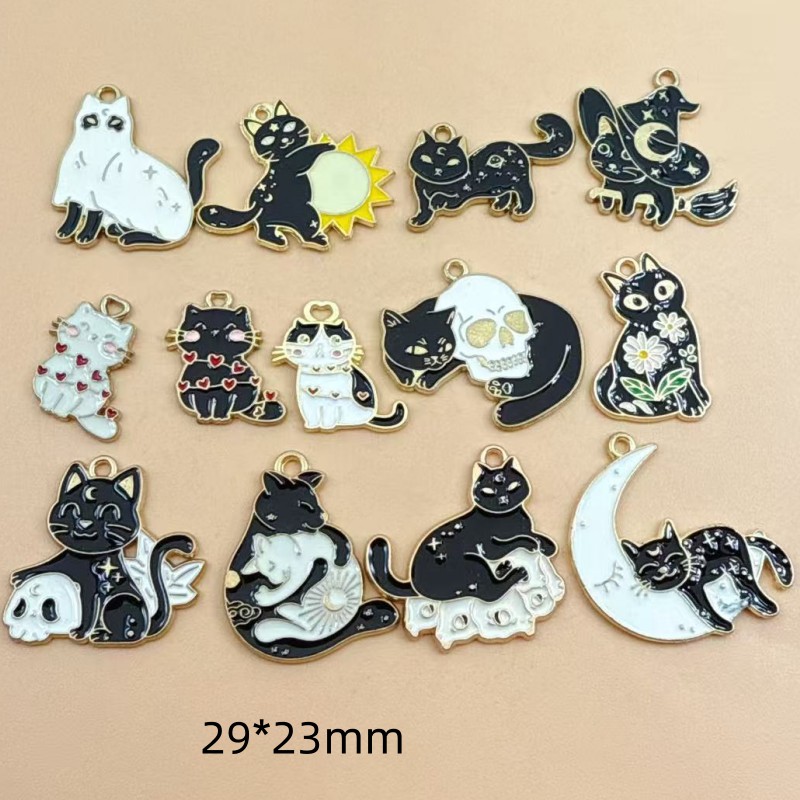 Jewelry Making Pendants - 10 szt. Oryginalne emaliowane zawieszki z