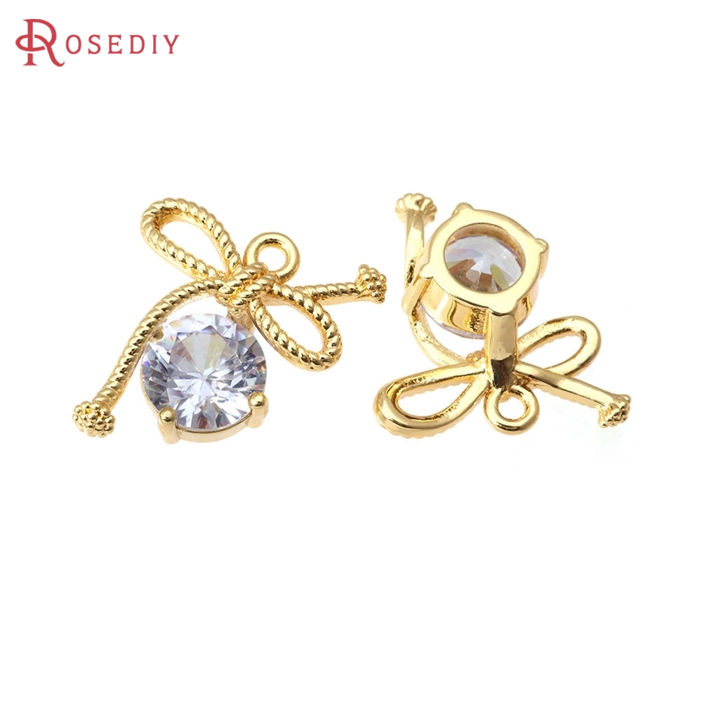 Jewelry Making Knots - Zawieszki z mosiądzu w kolorze 18-karatowego