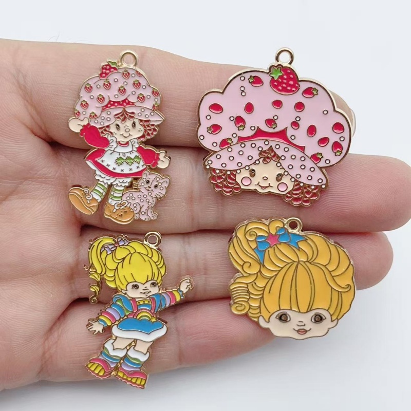 Jewelry Making Pendants - 10 szt. Urocze emaliowane metalowe zawieszki
