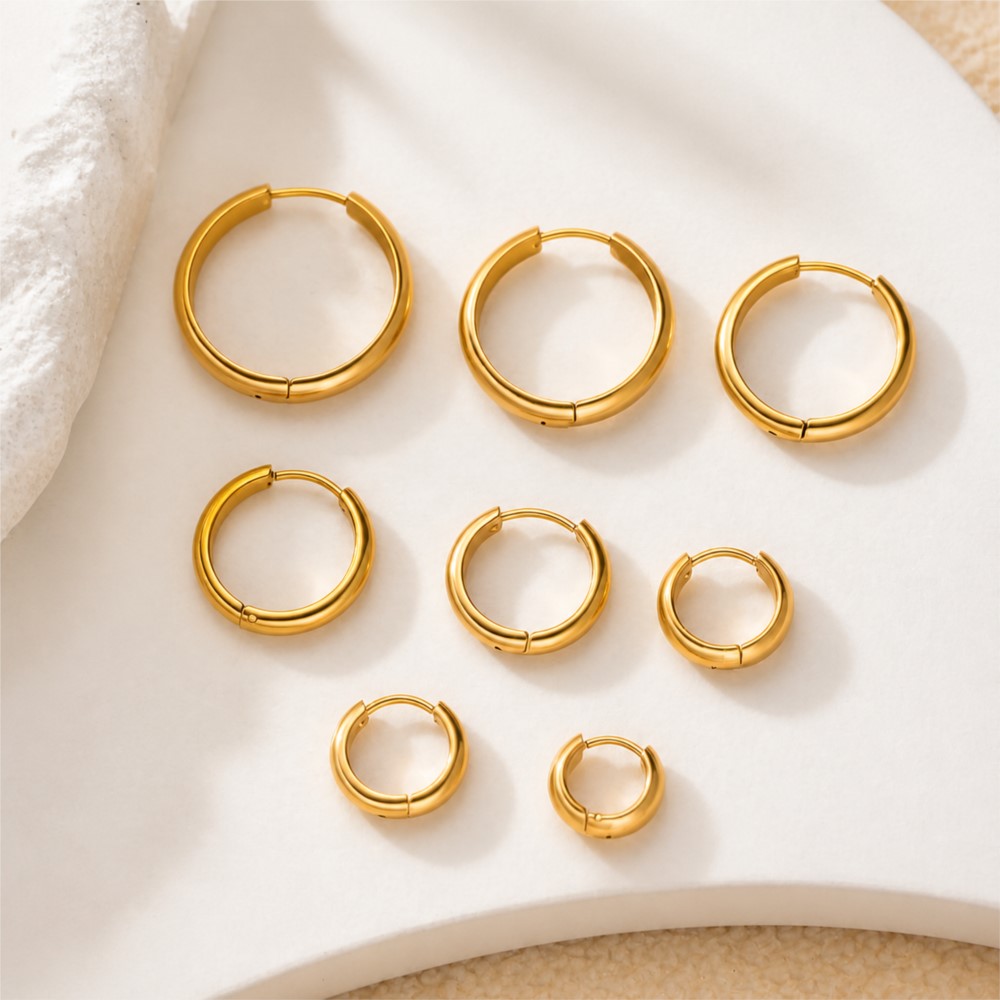 4 sztuki okrągłych kolczyków z – Jewelry Making Charms recenzja i cena