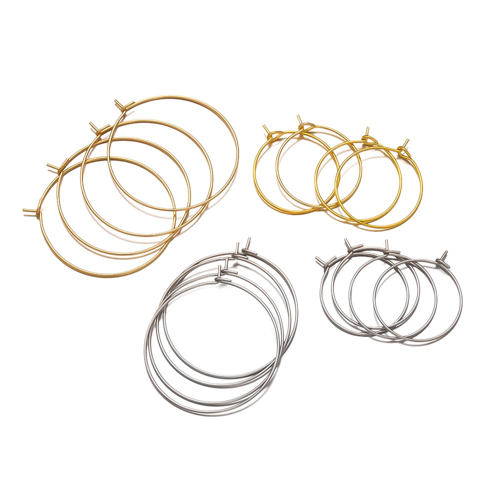 50 szt. Kolczyki koła ze stali – Jewelry Making Charms recenzja i cena