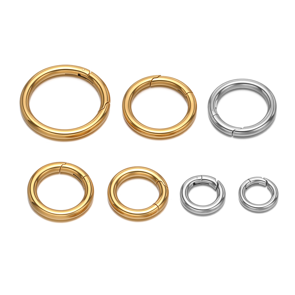2 szt./partia Okrągłe karabińc – Jewelry Making Metal recenzja i cena