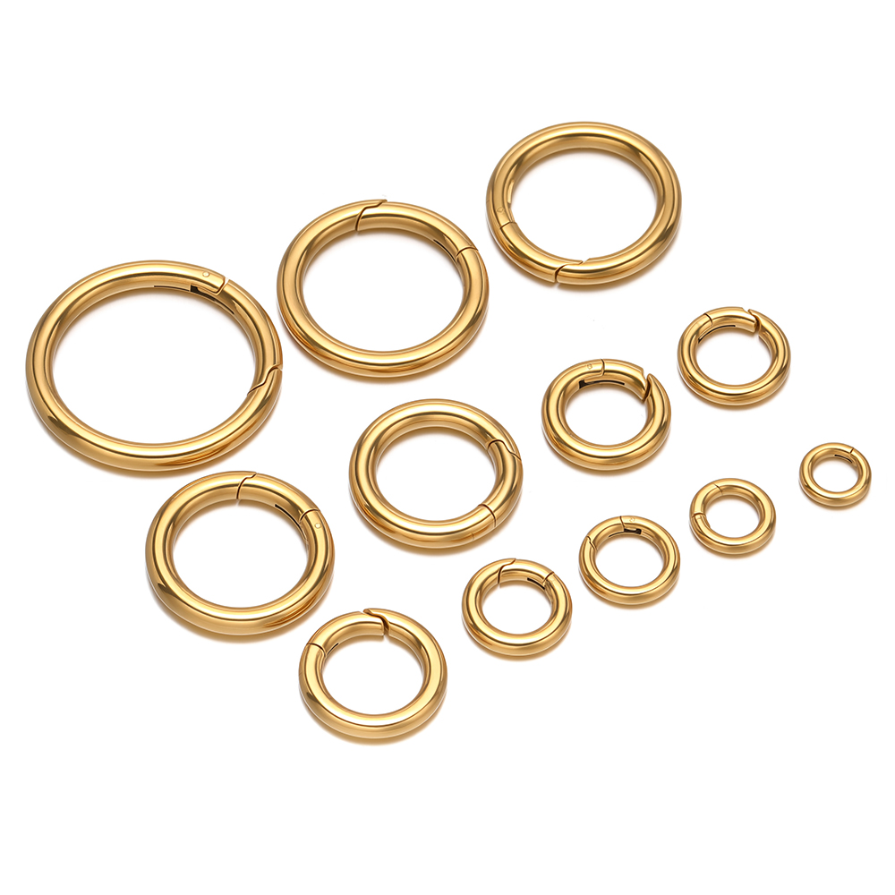 2 szt./partia Okrągłe karabińc – Jewelry Making Metal recenzja i cena