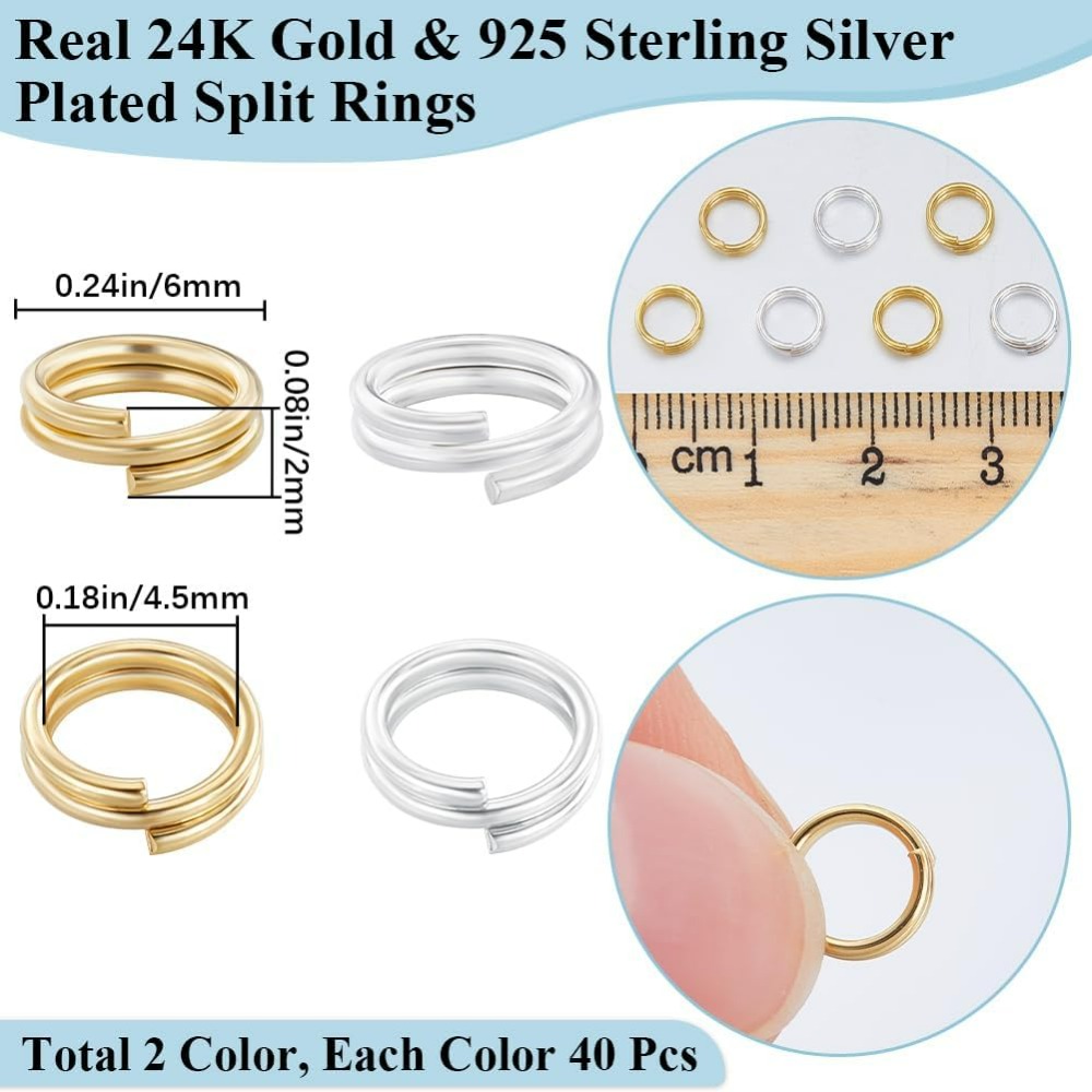 1 pudełko 80 sztuk dzielonego  – Jewelry Making Box recenzja i cena