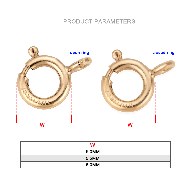 Złote zapięcia sprężynowe 14K  – Jewelry Making Equipment recenzja i cena
